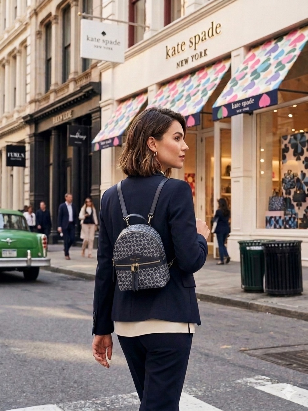 Kate Spade New York Spade Link Mini Convertible Backpack - Picture 1 of 10